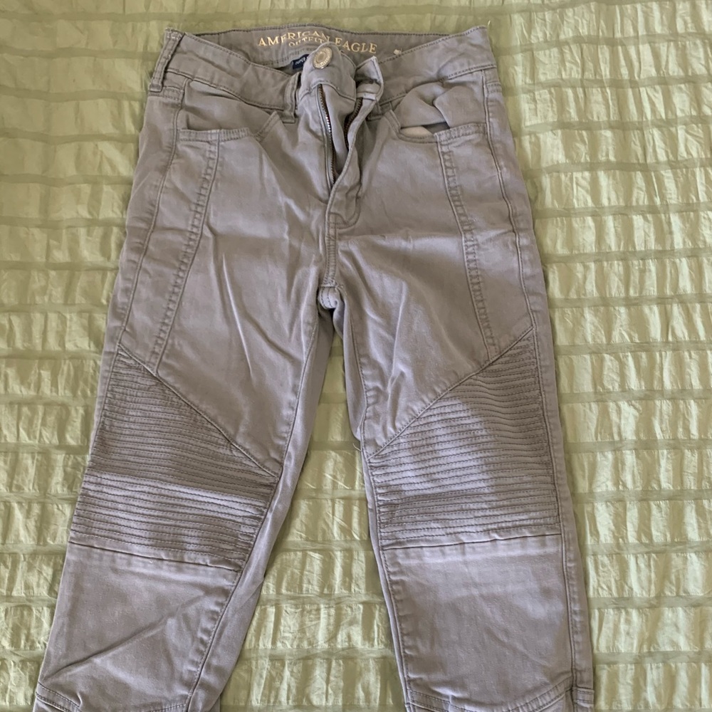 High Waisted Skinny Jeans with Detailing